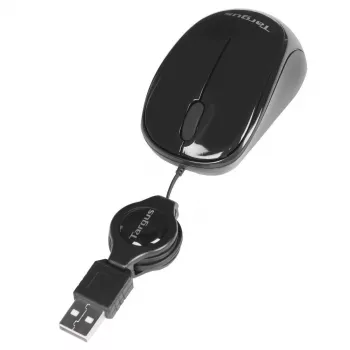 Targus AMU75EU pelė kelionei, ambidekstrinė, USB-A, mėlyna optika, 1000 DPI