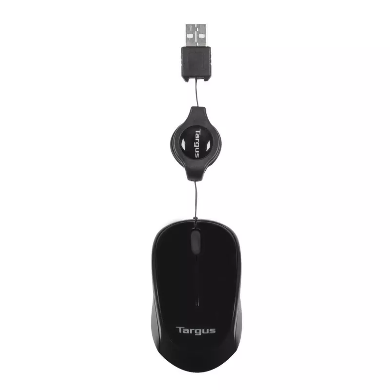 Targus AMU75EU pelė kelionei, ambidekstrinė, USB-A, mėlyna optika, 1000 DPI