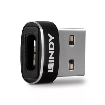 USB 2.0 adapteris iš A į C, žemo profilio, Lindy 41884