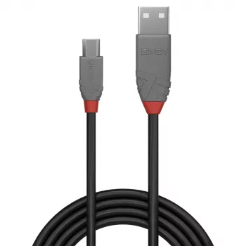 Lindy 0,5 m USB 2.0 A tipo – Micro-B laidas, Anthra Line