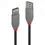 Lindy 0,5 m USB 2.0 tipo A ilginamasis kabelis, Anthra Line