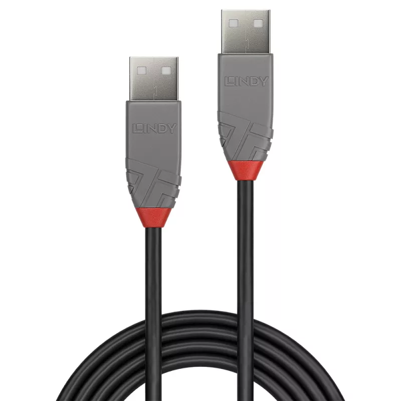 Lindy 0,5 m USB 2.0 A-A laidas, Anthra Line