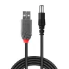 Lindy USB 2.0 Type A į 5,5 mm nuolatinės srovės laidas, 1,5 m