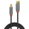 Lindy 2m USB 3.2 Type A į B laidas, 5Gbps, Anthra Line