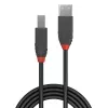 Lindy 0,2 m USB 2.0 A tipo į B tipo laidas, Anthra Line