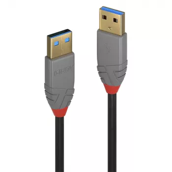 USB kabelis Lindy 2m USB 3.2 Type A 5Gbps Anthra Line