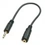 3.5mm kištukas į 2.5mm lizdą garso adapteris 20cm juodas