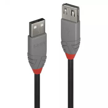 Lindy 5m USB 2.0 tipo A ilginimo laidas, Anthra Line