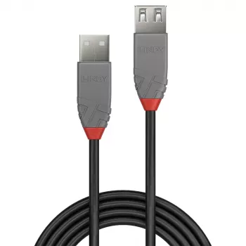 Lindy 5m USB 2.0 tipo A ilginimo laidas, Anthra Line