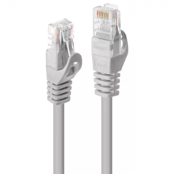 Tinklo kabelis Lindy 2m Cat.5e RJ-45 U/UTP Pilka