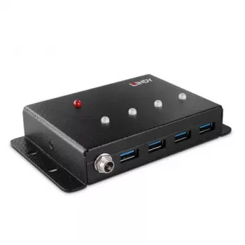 USB 3.0 centrinis įrenginys Lindy 4 prievadų metalinis