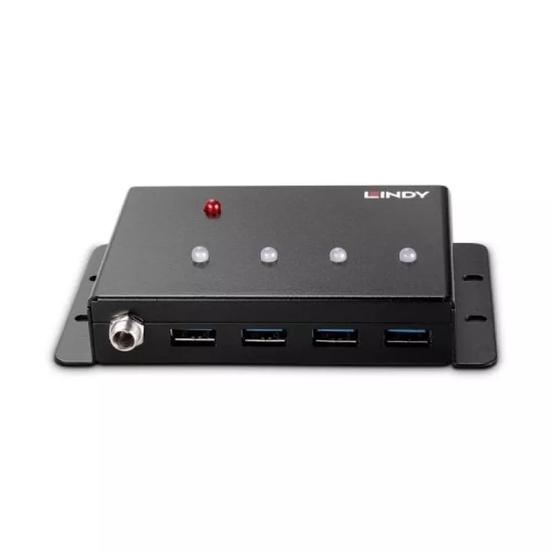 USB 3.0 centrinis įrenginys Lindy 4 prievadų metalinis