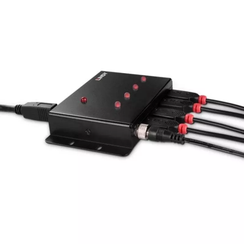 USB 3.0 centrinis įrenginys Lindy 4 prievadų metalinis