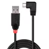 Lindy 0,5 m USB 2.0 laidas - USB A į Micro-B, 90 laipsnių kampas