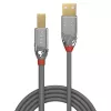 Lindy Cromo Line USB 2.0 A-B laidas 0,5 m, pilkas