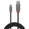 Lindy 0,2 m USB 2.0 A–Micro-B laidas, Anthra Line