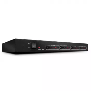 Lindy 4x4 HDMI 4K60 Matrica, HDMI, 4x HDMI, Metalinis korpusas, 1080p, 2160p, DTS-HD, Dolby TrueHD, 12 V