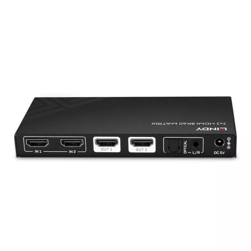 Lindy 38313 HDMI matricinis perjungiklis 2x2 8K60 40 Gbit/s