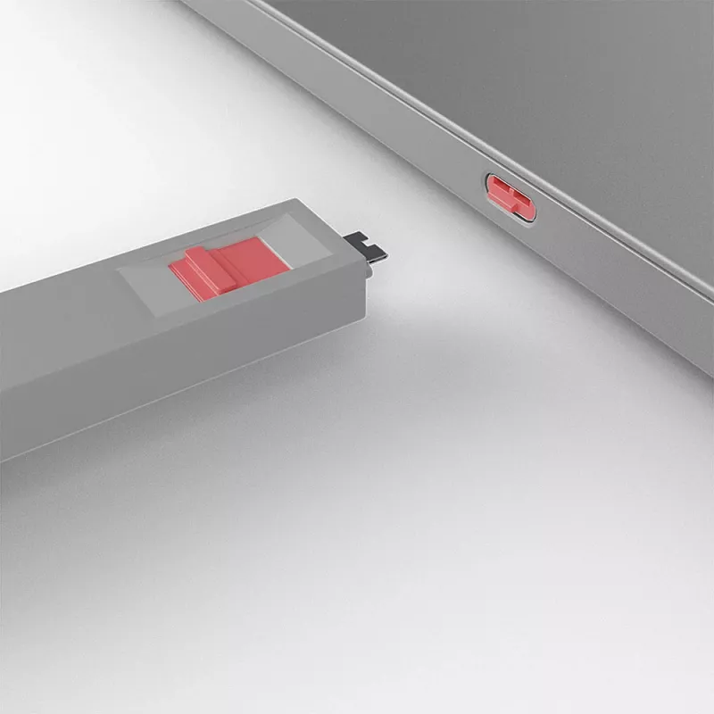 Lindy USB Type C prievado blokavimo raktas, 4 vnt., rožinė