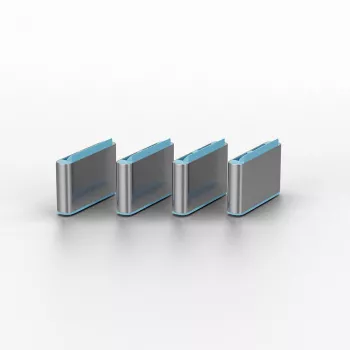 Lindy USB Type-C prievado blokavimo raktų rinkinys 4 vnt. mėlyni