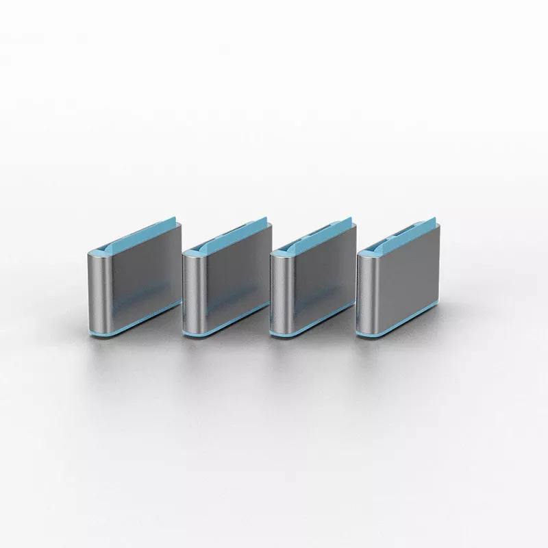 Lindy USB Type-C prievado blokavimo raktų rinkinys 4 vnt. mėlyni