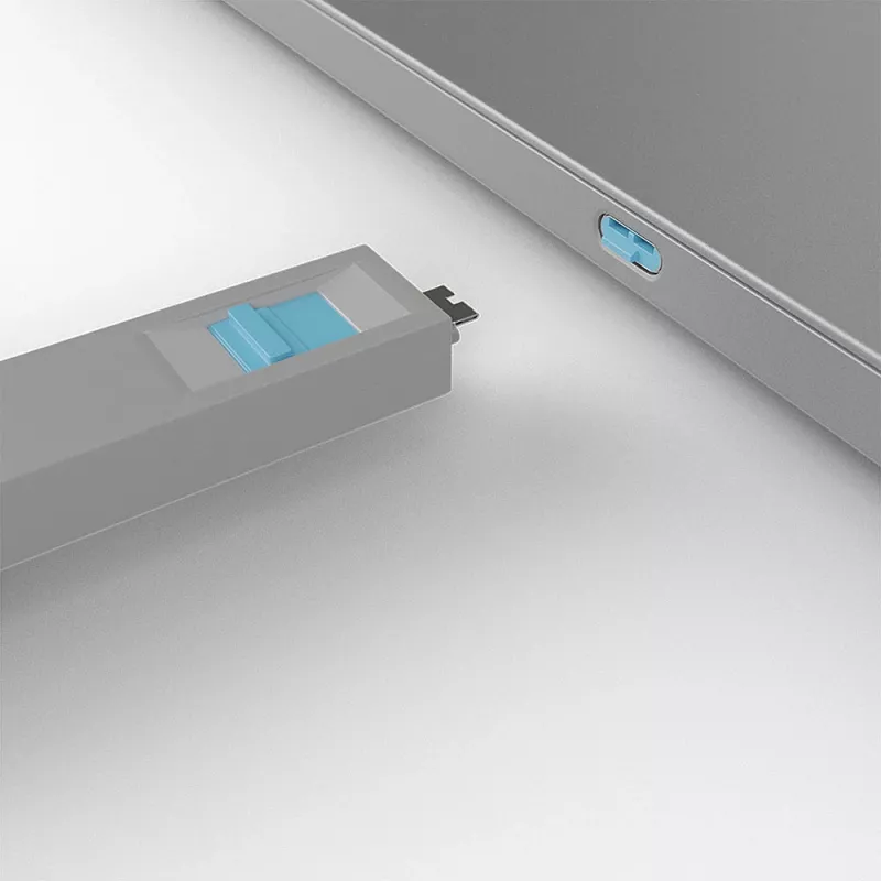 Lindy USB Type-C prievado blokavimo raktų rinkinys 4 vnt. mėlyni