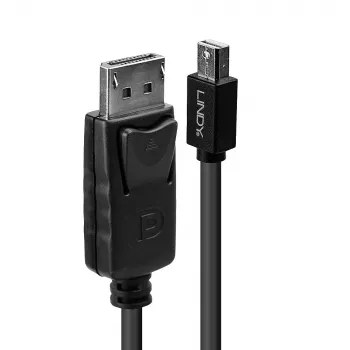 Lindy 2m Mini DisplayPort (vyriškas) į DisplayPort (vyrišką) juodas