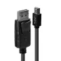 Lindy 2m Mini DisplayPort (vyriškas) į DisplayPort (vyrišką) juodas