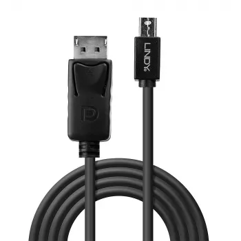 Lindy 2m Mini DisplayPort (vyriškas) į DisplayPort (vyrišką) juodas