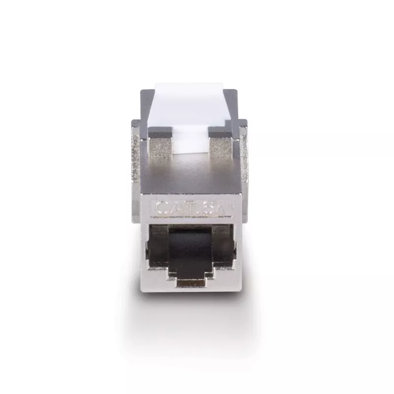 Tinklo jungtis Lindy CAT 6A Kiestone Moteriška Jungtis RJ-45 Plokščia Metalinė 1 vnt.