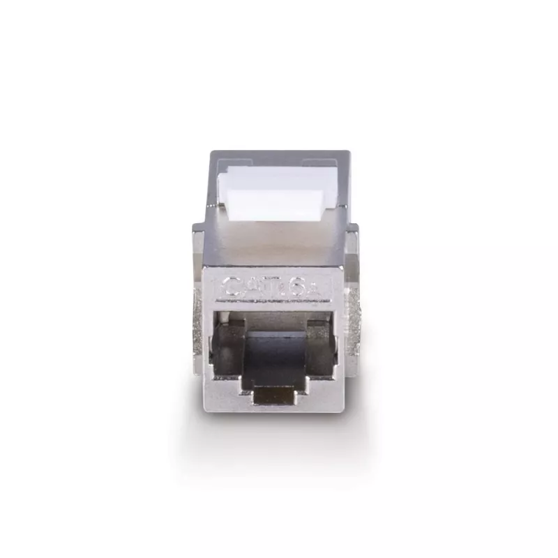 Tinklo jungtis Lindy CAT 6A Kiestone Moteriška Jungtis RJ-45 Plokščia Metalinė 1 vnt.