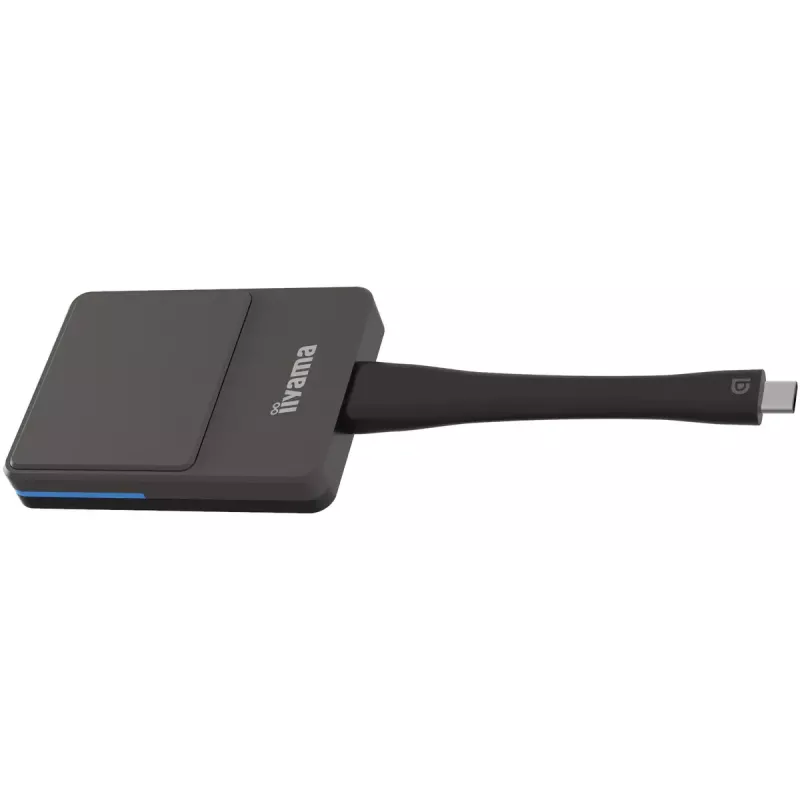 iiyama WP D002C belaidis USB-C siųstuvas 4K Ultra HD juodas, sidabrinis