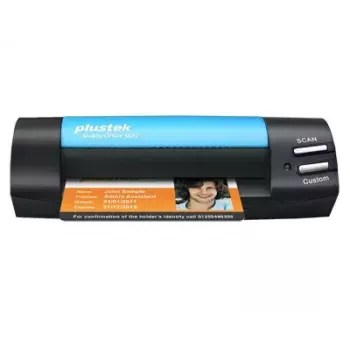 Plustek MobileOffice S602 verslo kortelių skaitytuvas 1200 x 1200 DPI A6 juoda, mėlyna