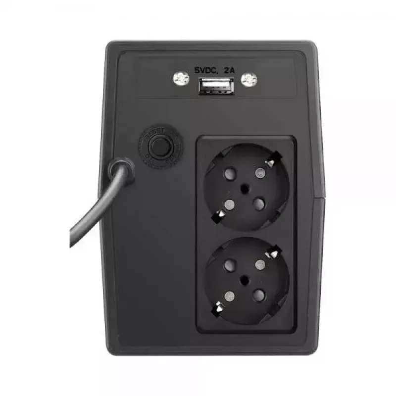 Nepertraukiamo maitinimo šaltinis ONLINE USV-Systeme YUNTO Smile 800 Line-Interactive 0,8 kVA 480 W 2 AC lizdai 9 Ah baterija LCD Tower
