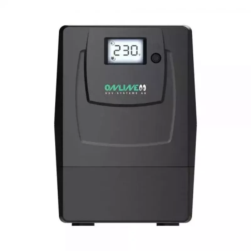 Nepertraukiamo maitinimo šaltinis ONLINE USV-Systeme YUNTO Smile 800 Line-Interactive 0,8 kVA 480 W 2 AC lizdai 9 Ah baterija LCD Tower