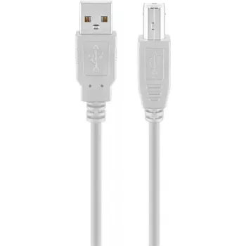 USB A į USB B laidas GOOBAY 68712, USB 2.0 HiSpeed, 1,8 m, pilkas