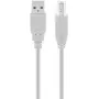 USB A į USB B laidas GOOBAY 68712, USB 2.0 HiSpeed, 1,8 m, pilkas