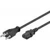 Maitinimo laidas Goobay 93617 Juodas 2m SEV 1011 IEC C13
