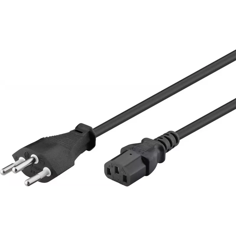 Maitinimo laidas Goobay 93617 Juodas 2m SEV 1011 IEC C13