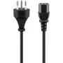 Maitinimo laidas Goobay 93617 Juodas 2m SEV 1011 IEC C13