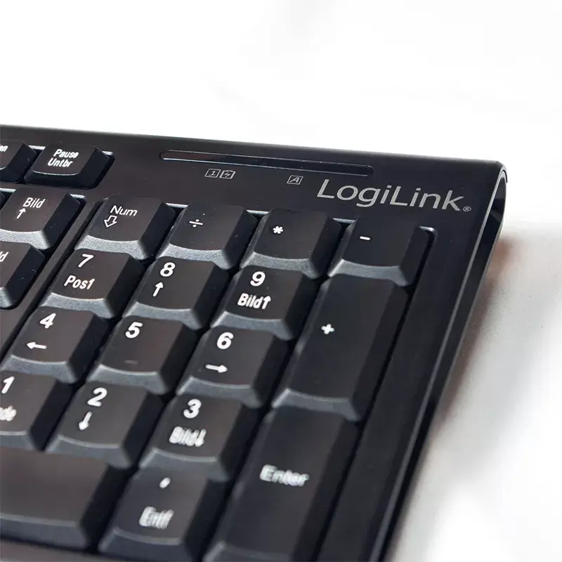 Belaidė klaviatūros ir pelės kombinacija LogiLink ID0104 juoda