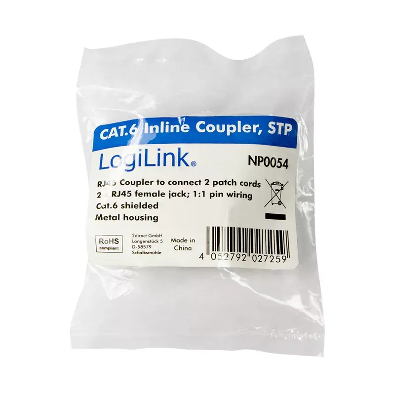 LogiLink NP0054 RJ45 lyties keitiklis (mama-mama)