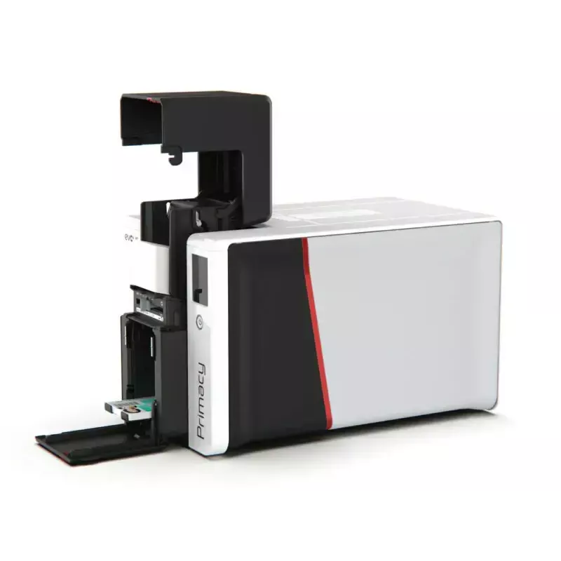 Kortelių spausdintuvas Evolis Primacy 2 – sublimacinis/terminis pernešimas, 300 x 1200 DPI, 100 kortelių padavimas, Fast Ethernet
