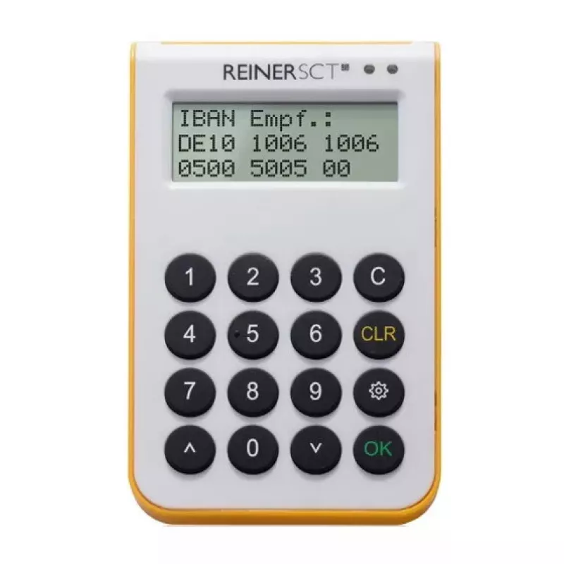 Skaitytuvas Smart Card Reiner SCT cyberJack one USB Baltas Geltonas