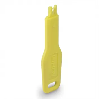 Raktas RJ-45 prievado blokavimui Lindy 47899, geltonas, 20×74,5×5,9 mm