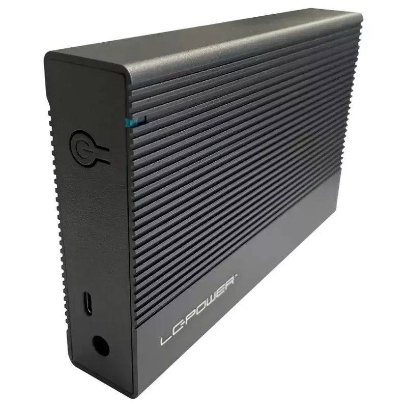 LC-Power LC-25U3-C 2,5 col. SATA HDD korpusas, USB-C 3.2 Gen 2x1 10 Gb/s, SATA 6 Gb/s, juodas