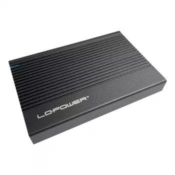 Išorinis HDD/SSD dėklas LC-Power LC-25U3-C Juodas 2,5 colio USB Type-C 6 Gbit/s