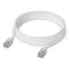 Tinklo jungiamasis laidas UBIQUITI UACC-CABLE-PATCH-EL-C6A-5M-W Cat6a 5 m RJ-45 permatomas baltas