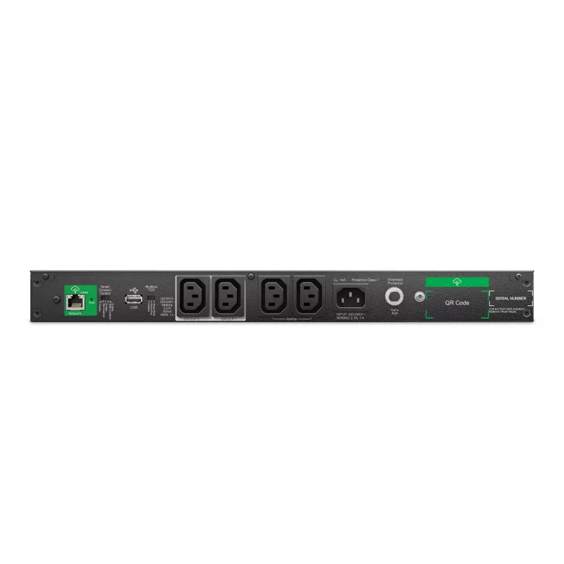 APC Smart-UPS Li-ion SCL500RMI1UC - 4x C13, trumpas gylis, stelažas/bokštas/siena, SmartConnect, 500VA