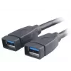USB laidas 2 x USB A Akasa AK-CBUB09-15BK juodas